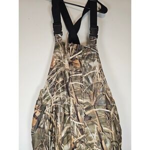 Field & Stream Mens Camo Hunting Bib Overalls Advantage Max-4 HD Insulated Large